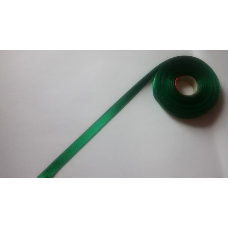 Saténová stuha š. 10 mm tm. zelená