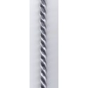 Šňůra stáčená 5mm stříbrná - A1001